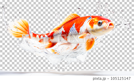 コイのイメージ - image of Koi fish - No1-2 Generative AI 105125147