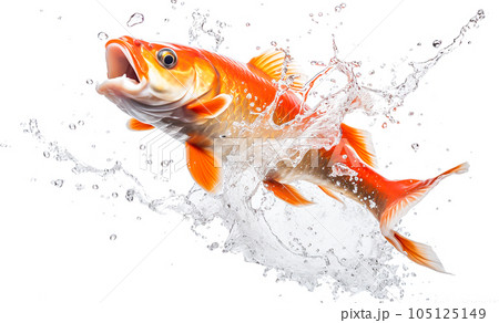 コイのイメージ - image of Koi fish - No1-4 Generative AI コイのイメージ - image of Koi fish - No1-4 Generative AI 105125149