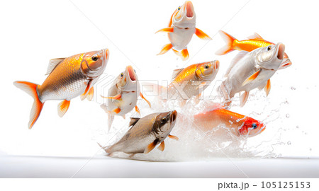 コイのイメージ - image of Koi fish - No1-8 Generative AI コイのイメージ - image of Koi fish - No1-8 Generative AI 105125153