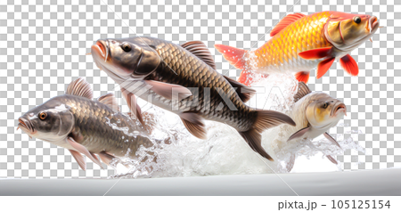 コイのイメージ - image of Koi fish - No1-9 Generative AI コイのイメージ - image of Koi fish - No1-9 Generative AI 105125154