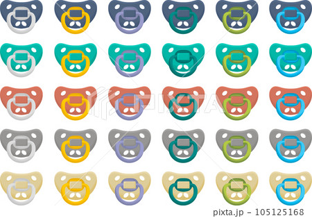 big set baby pacifiers, dummy with rubber nipple big set baby pacifiers, dummy with rubber nipple 105125168