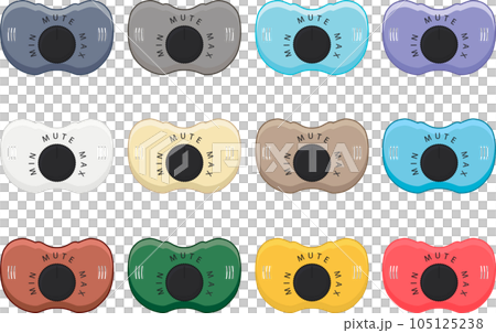 big set baby pacifiers, dummy with rubber nipple 105125238