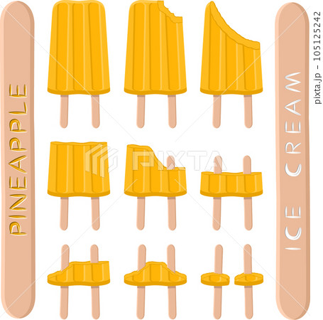 Big set various sweet tasty natural ice cream Big set various sweet tasty natural ice cream 105125242