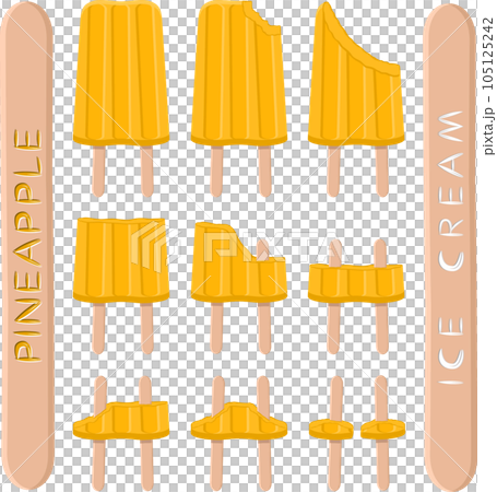 Big set various sweet tasty natural ice cream Big set various sweet tasty natural ice cream 105125242