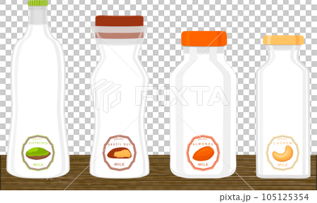 big set different types chilled milk big set different types chilled milk 105125354