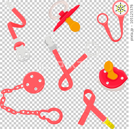 big set baby pacifiers, dummy with rubber nipple 105125376