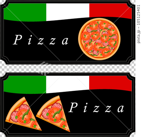 Various sweet tasty pizza 105125401