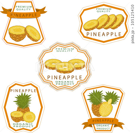 Sweet juicy tasty natural eco product pineapple 105125410