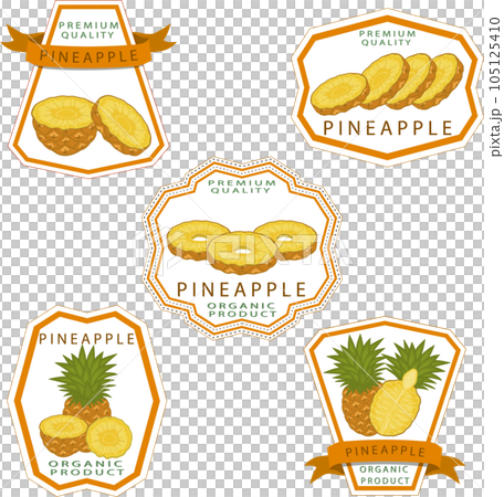 Sweet juicy tasty natural eco product pineapple 105125410