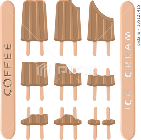 Big set various sweet tasty natural ice cream Big set various sweet tasty natural ice cream 105125415
