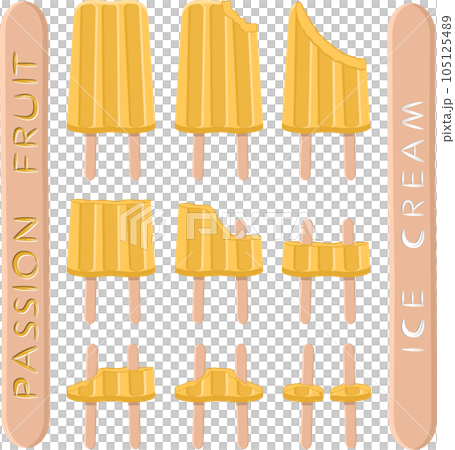 Big set various sweet tasty natural ice cream Big set various sweet tasty natural ice cream 105125489