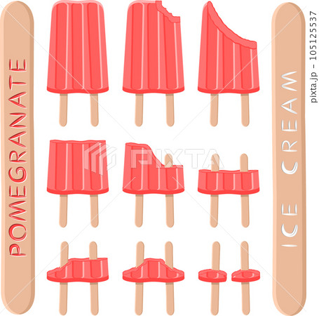 Big set various sweet tasty natural ice cream Big set various sweet tasty natural ice cream 105125537