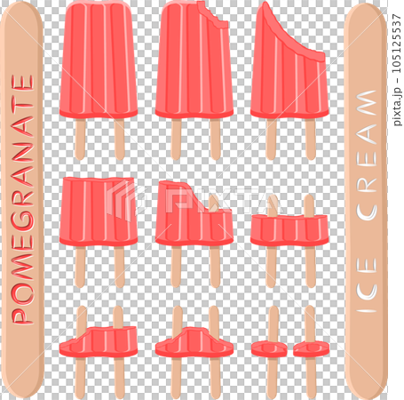 Big set various sweet tasty natural ice cream Big set various sweet tasty natural ice cream 105125537