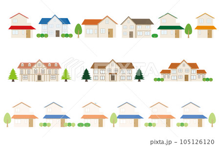 家のイラストセット 105126120