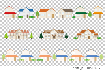 家のイラストセット 105126120
