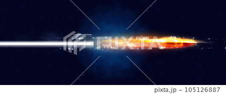 銃口から発射された弾丸の3dイラスト 銃口から発射された弾丸の3dイラスト 105126887