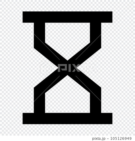 Hourglass icon. Suitable for website UI design Hourglass icon. Suitable for website UI design 105126949