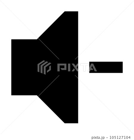 Volume Down icon. Suitable for website UI design Volume Down icon. Suitable for website UI design 105127104