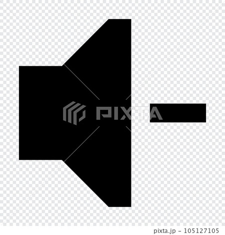 Volume Down icon. Suitable for website UI design Volume Down icon. Suitable for website UI design 105127105