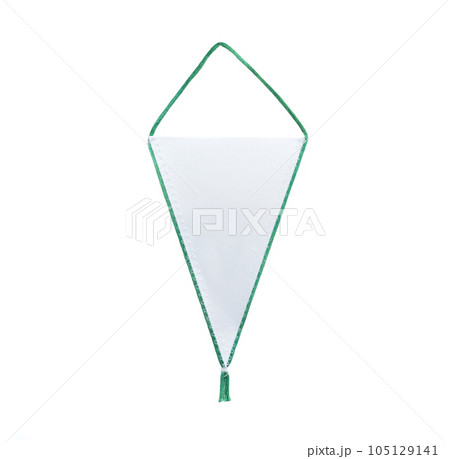 White pennants for prints 105129141