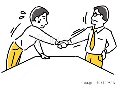 自分の陣地に呼び込む男性社員 自分の陣地に呼び込む男性社員 105129313