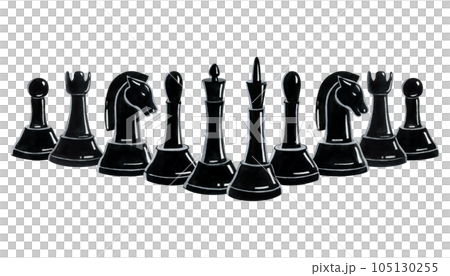 Chess Pieces Isolated - PNG Stock Image - Illustration of chess