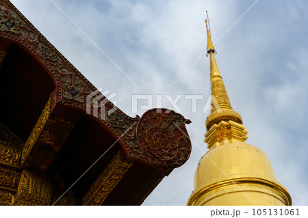 ワット・プラシン寺院の仏塔(タイ・チェンマイ県) ワット・プラシン寺院の仏塔(タイ・チェンマイ県) 105131061