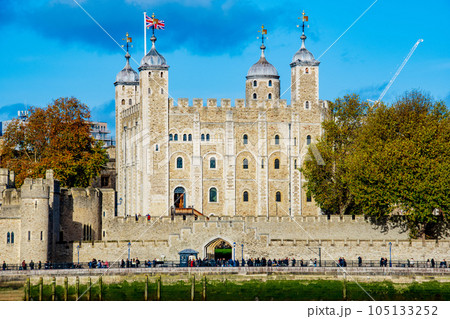 イギリスのタワーオブロンドンの風景の写真素材 [105133252] - PIXTA