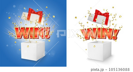 Winner box vector concept for banner, poster 105136088