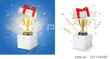 Winner award box vector concept for banner, poster 105136089