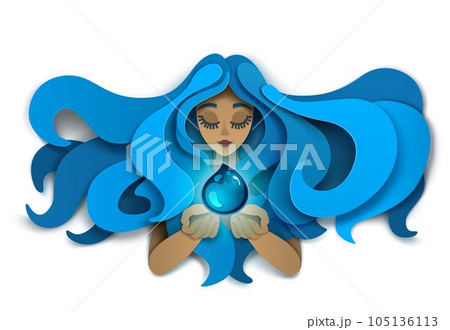 Save water concept vector illustration in paper art style Save water concept vector illustration in paper art style 105136113