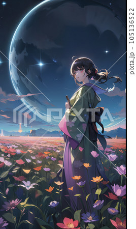 月花美人図 105136522