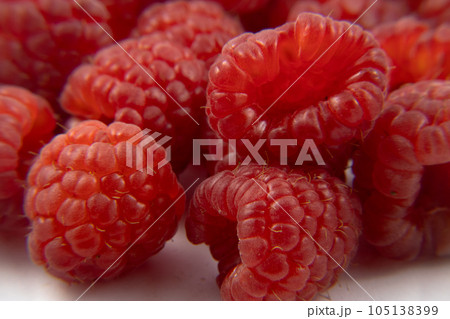 sweet raspberries up close sweet raspberries up close 105138399