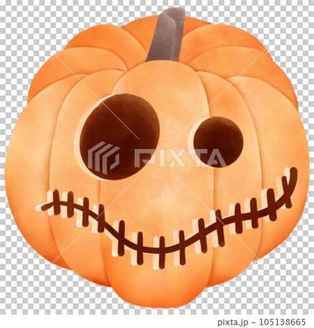 Scary face of halloween pumpkin or ghost on transparent background PNG -  Similar PNG