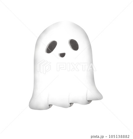 little ghost on halloween 105138882