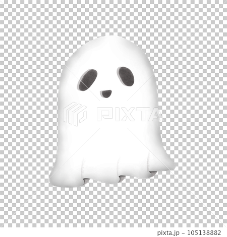 little ghost on halloween 105138882