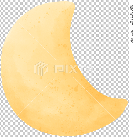 Watercolor illustration of moon. 105139989