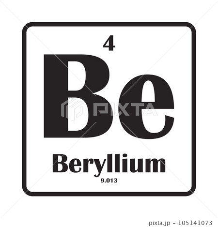 Beryllium element icon Beryllium element icon 105141073