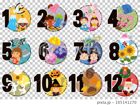 Japan's four seasons and events 105141270