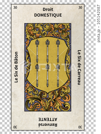 埃泰亞塔羅牌 30 小阿克那 權杖 6 105142087