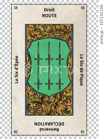 艾泰亞塔羅牌小阿卡納 58 劍 6 艾泰亞塔羅牌小阿卡納 58 劍 6 105142188