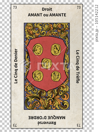 Eteiya 版塔羅牌 73 小阿爾克那星幣 5 105142212