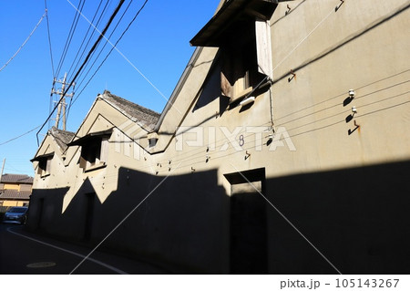 千葉　香取　佐原の街並み　与倉屋大土蔵 105143267