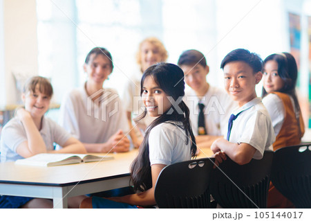 Kids back to school. Group of children. Kids back to school. Group of children. 105144017