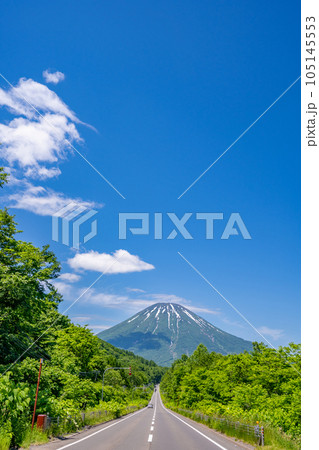 喜茂別町相川ビューポイントパーキング 美しい羊蹄山 直線道路 喜茂別町相川ビューポイントパーキング 美しい羊蹄山 直線道路 105145553