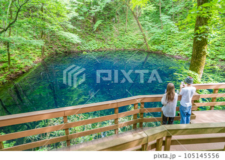 青池（十二湖）ブナの森が育む青い池 105145556