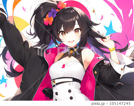 女の子のイラスト素材 105147245