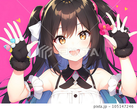 女の子のイラスト素材 105147246