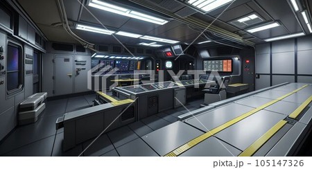 宇宙ステーションの船内 サブブリッジ 宇宙ステーションの船内 サブブリッジ 105147326