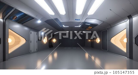 宇宙ステーションの船内 メイン通路 宇宙ステーションの船内 メイン通路 105147355